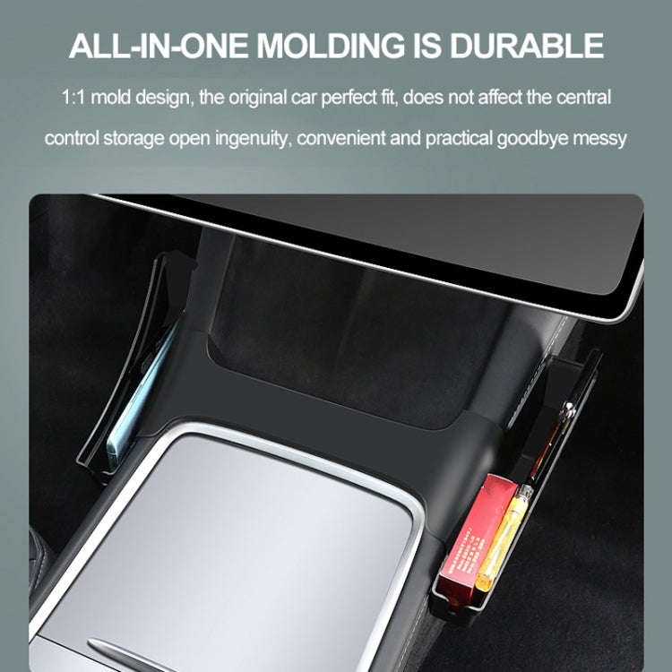 For Tesla Model Y / 3 Center Side Storage Box Side Organizer Saddle Box Interior Modification Acc...