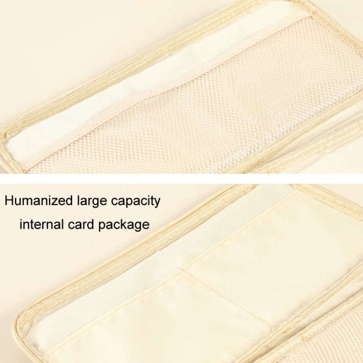 Car Sun Visor Multifunctional Storage Bag Glasses ID Holder(Gray)
