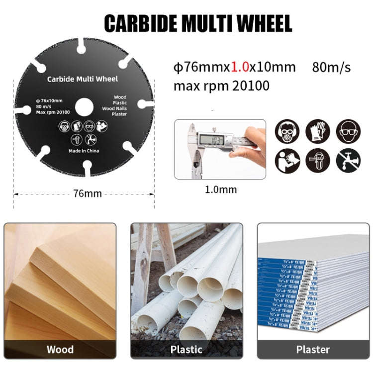 HILDA Grinding Tools Li-Ion Angle Grinder Accessories, Model: Dry Cutting Blade