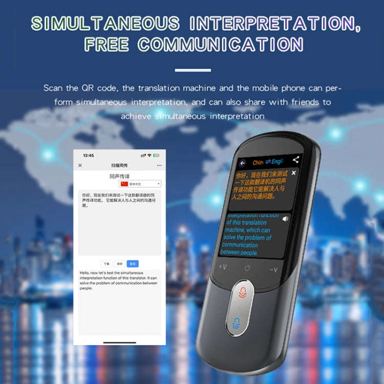 2.88-inch HD Screen WiFi Translator 139 Languages Voice Translator Photo Recording Translator Pen...
