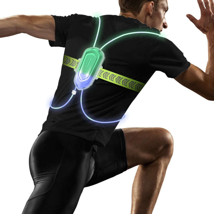 LED Running Lights Outdoor Sports Walking Riding Warning Lighting Vest Night Running Night Fishin...