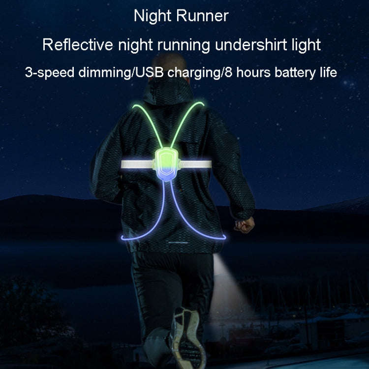 LED Running Lights Outdoor Sports Walking Riding Warning Lighting Vest Night Running Night Fishin...