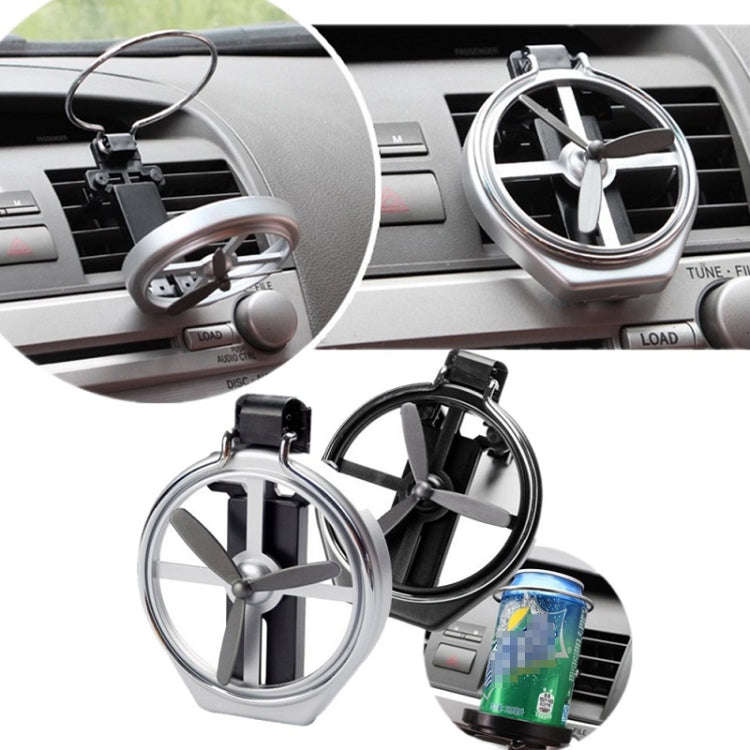 Car Drink Holder Center Console Water Cup Holder Multifunctional Ashtray Bracket(Silver)