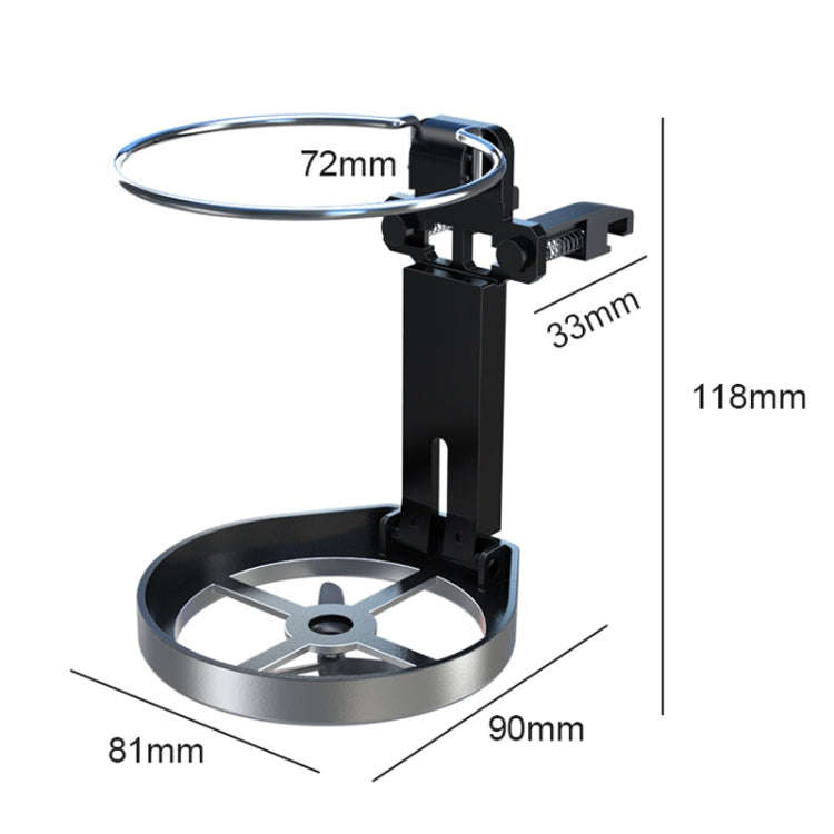 Car Drink Holder Center Console Water Cup Holder Multifunctional Ashtray Bracket(Silver)