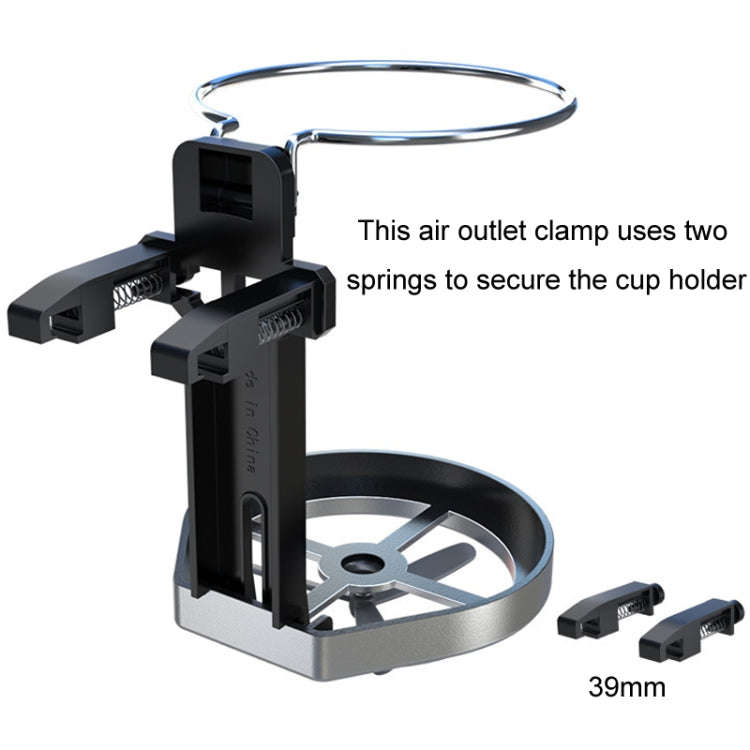 Car Drink Holder Center Console Water Cup Holder Multifunctional Ashtray Bracket(Black)