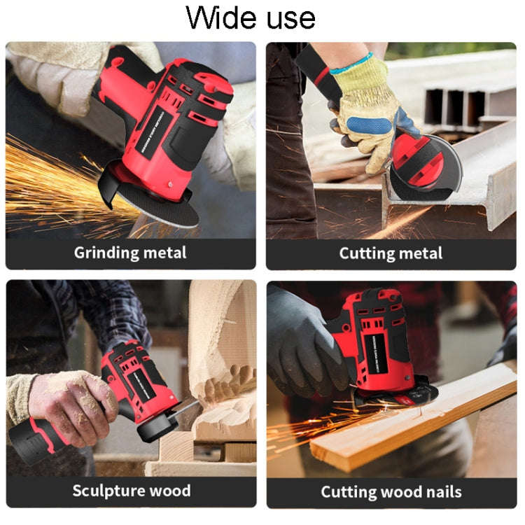 HILDA 12V 3 Inch Li-Ion Angle Grinder Home Cutting And Sanding Machine, EU Plug, Model: Plastic P...