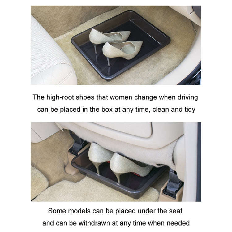 Car Seat Storage Shoe Box Multifunctional Trunk Umbrella Storage Tray, Size: Large