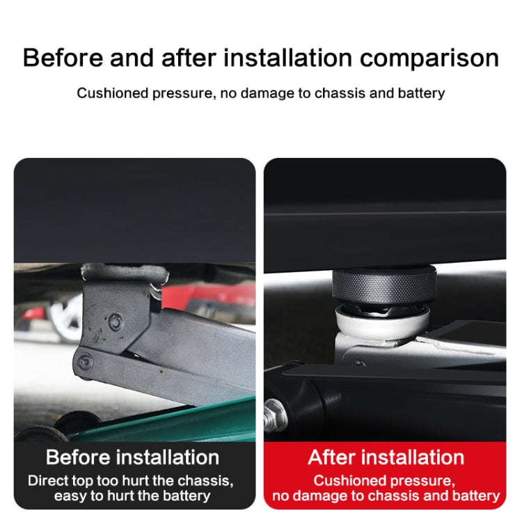 Single Pad For Tesla Model Y / 3 Jack Underbody Shock Absorbing Rubber Mat