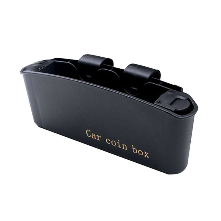 Car Door Coin Storage Box Trash Can(Black)