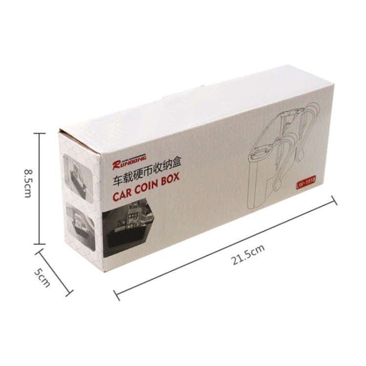 Car Door Coin Storage Box Trash Can(Black)