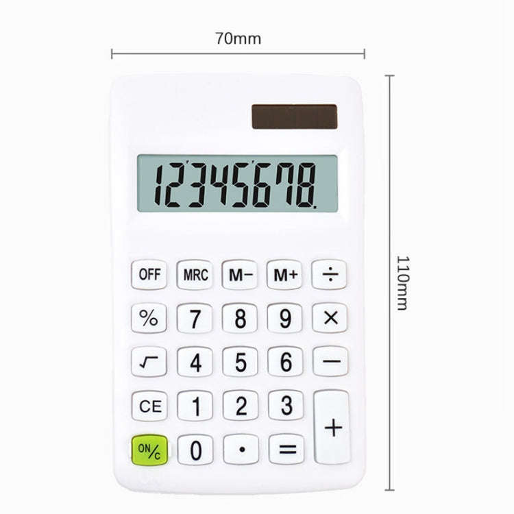 8-digit Candy Colored Solar Calculator Multifunctional Mini Student Electronic Calculator(Classic...