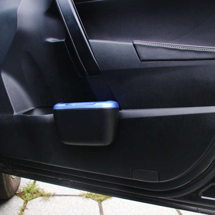 SHUNWEI Vehicle-mounted Trash Can Multifunctional Hanging Storage Bin(Blue)