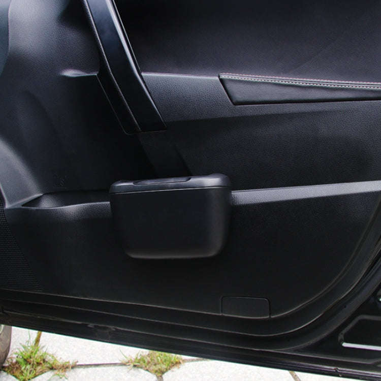 SHUNWEI Vehicle-mounted Trash Can Multifunctional Hanging Storage Bin(Black)