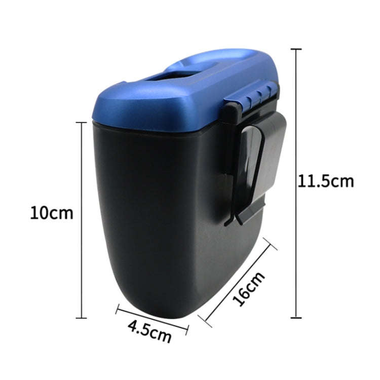 SHUNWEI Vehicle-mounted Trash Can Multifunctional Hanging Storage Bin(Blue)
