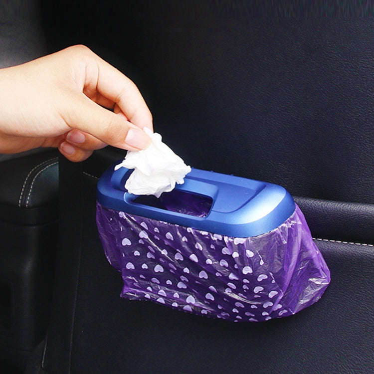 SHUNWEI Vehicle-mounted Trash Can Multifunctional Hanging Storage Bin(Blue)