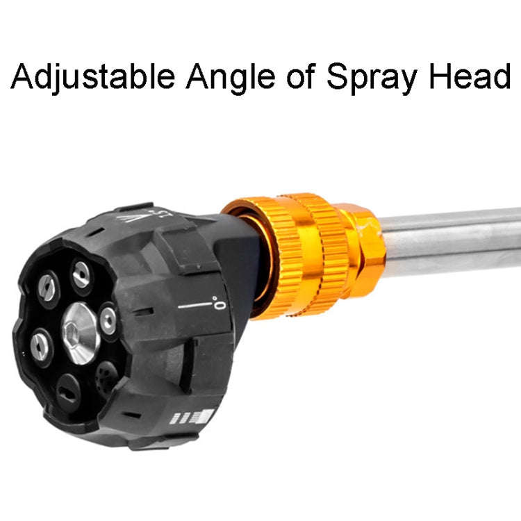HILDA 21V High Pressure Water Torch Lithium Car Washer Plastic Package, Model: EU Plug + 1 Battery