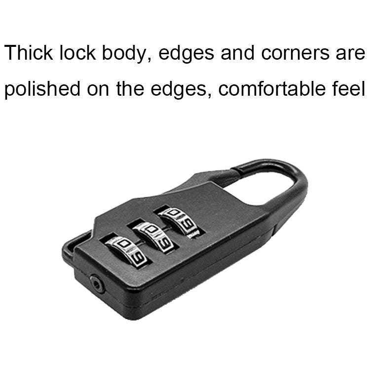 Outdoor Travel Backpack Password Hanging Lock Zinc Alloy Suitcase Anti-theft Lock(Red)