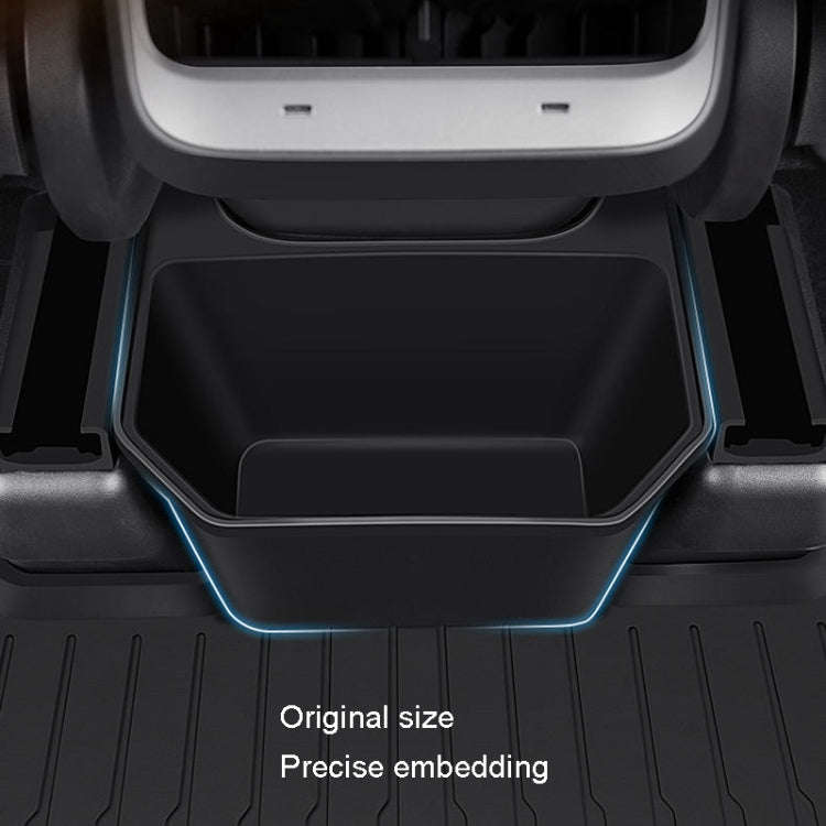 For Tesla Model Y Garbage Can Bin Accessories Rear Center Console Storage Box Organizer, Color: B...