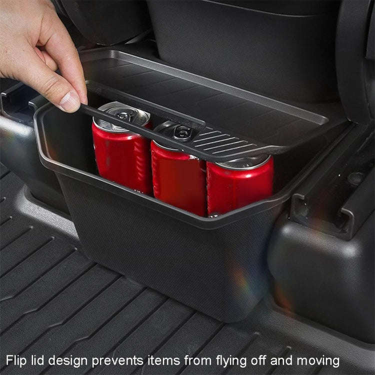 For Tesla Model Y Garbage Can Bin Accessories Rear Center Console Storage Box Organizer, Color: B...
