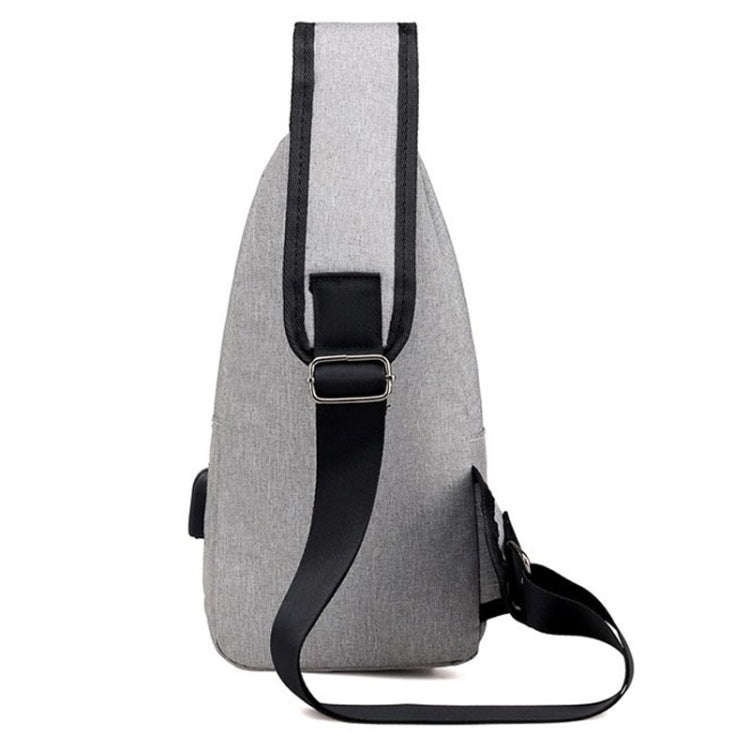 MeiJieLuo Simple Men Chest Bag Sports Youth Shoulder Crossbody Bag(Blue)