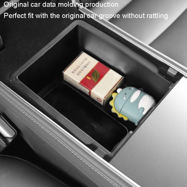 For Tesla Model 3 / Y Silicone Double Layer Storage Small Ice Box, Style: Center Front With Divid...