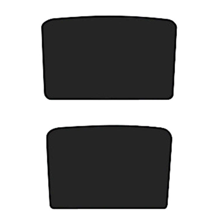 2pcs /Set For Tesla Model Y Ice Crystal Sunshade Car Roof Front And Rear Sunroof Shade(Black)