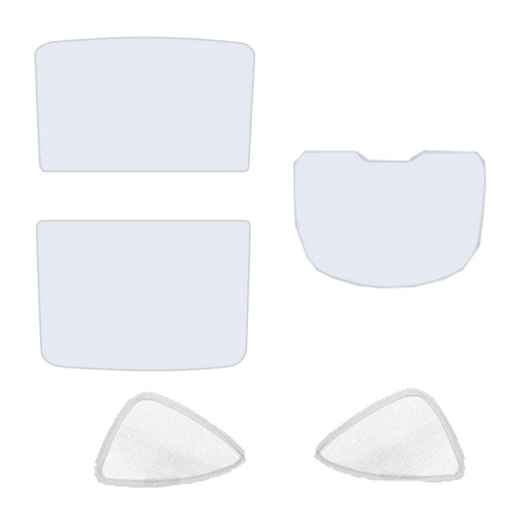 5pcs /Set For Tesla Model Y Ice Crystal Sunshade Car Roof Front And Rear Sunroof Shade(Beige)
