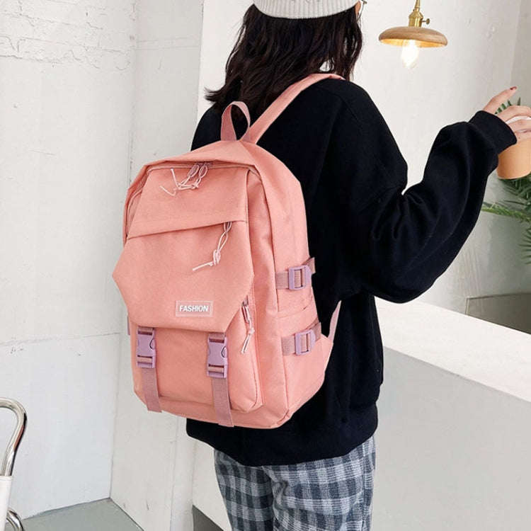 Women Student Schoolbag Harajuku Style Shoulder Backpacks(White)