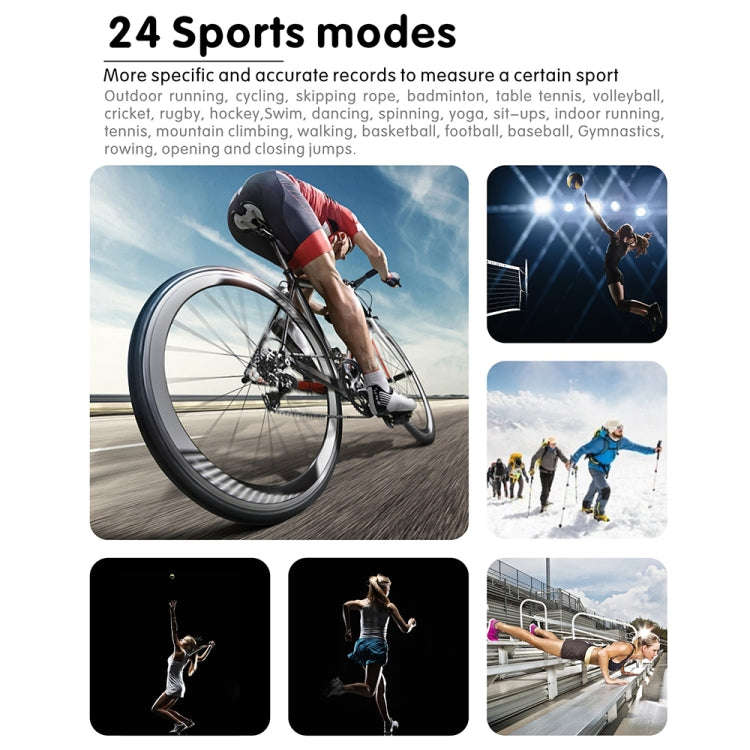 QS16Pro 1.83 inch Heart Rate / Blood Pressure Monitoring Waterproof Sports Smart Watch(Black)