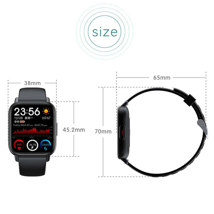 QS16Pro 1.83 inch Heart Rate / Blood Pressure Monitoring Waterproof Sports Smart Watch(Blue)