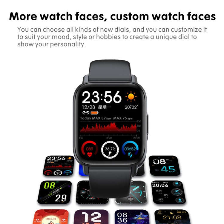 QS16Pro 1.83 inch Heart Rate / Blood Pressure Monitoring Waterproof Sports Smart Watch(Blue)