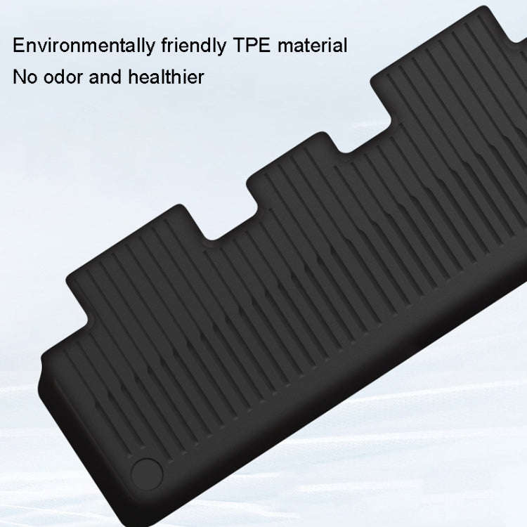 6pcs /Set For Tesla Model Y Double Layer TPE Injection Car Foot Mats Interior Accessories