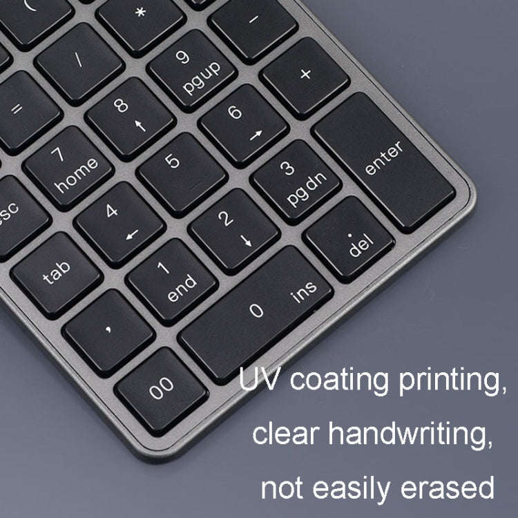 KN-980 28 Keys Portable Wireless Digital Quiet Keypad Computer External Digital Password Keypad(G...