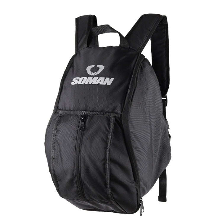 SOMAN Cycling Backpack Waterproof Motorcycle Helmet Bag(Black)