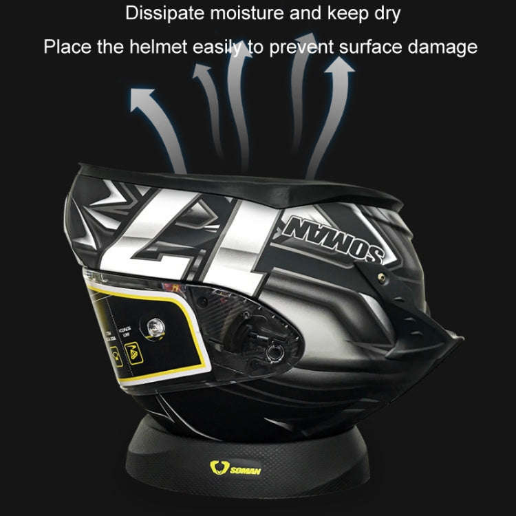 SOMAN Multifunctional Helmet Support Pad Anti-slip Protective Support Base(Black)