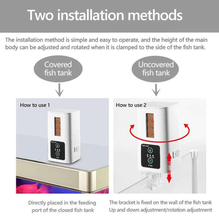 XINMA F-01 400ml Fish Tank Automatic Feeding Device Aquarium Intelligente Timing High-capacity Fi...
