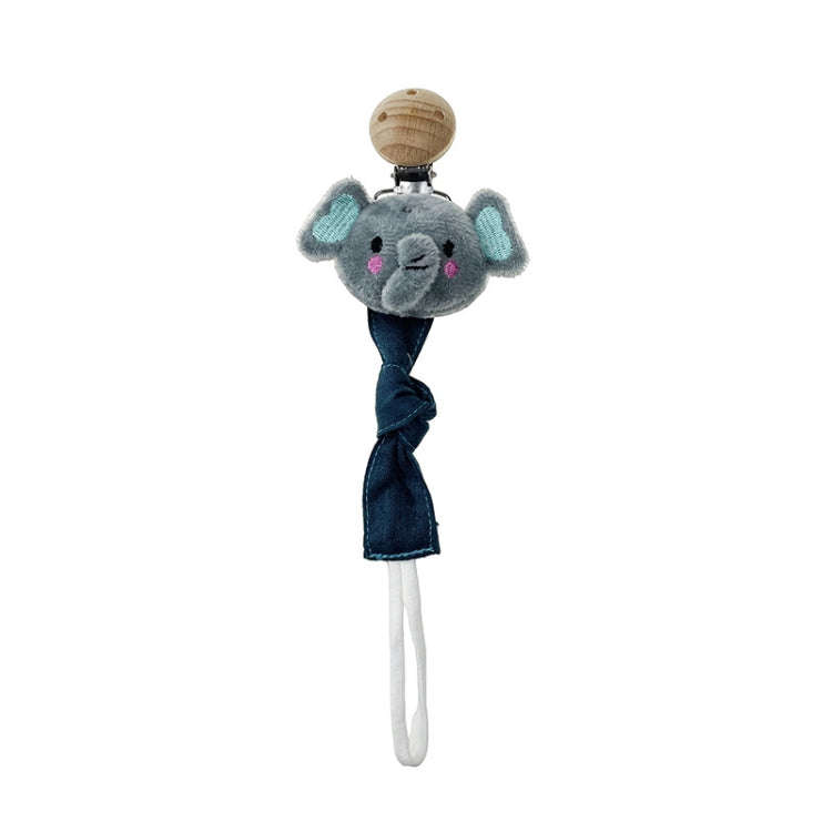 Animal Head Pacifier Chain Newborn Pacifier Clip, Style: Elephant