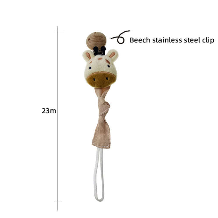 Animal Head Pacifier Chain Newborn Pacifier Clip, Style: Rabbit