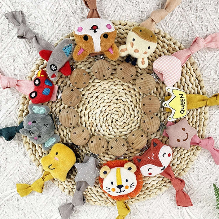 Animal Head Pacifier Chain Newborn Pacifier Clip, Style: Lion