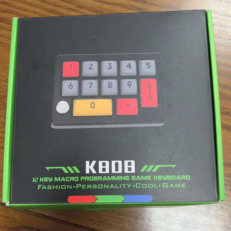 MKESPN 13 Keys RGB Multi-Function Macro Programming Mechanical Keypad Wired With Knob Keyboard(Li...