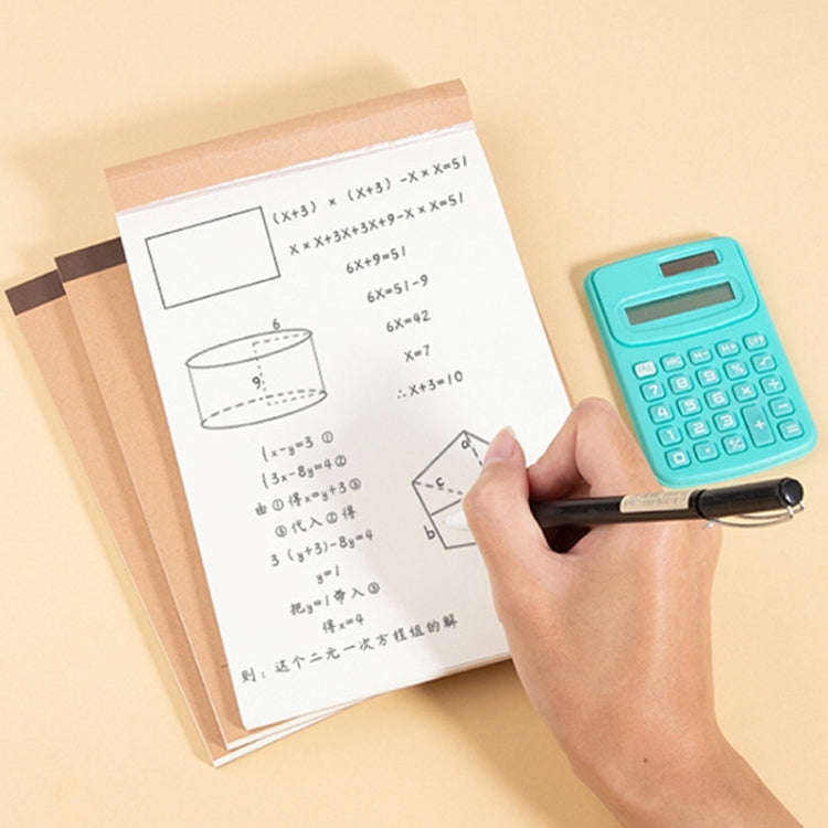 Small 64K Blank Kraft Sketchbook Doodle Notebook