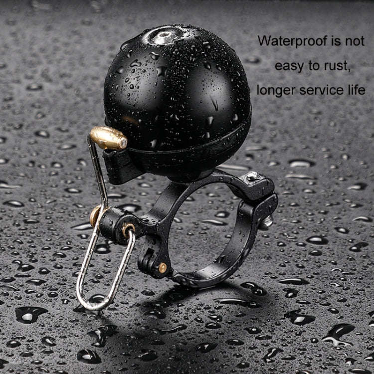 Mini Mountain Bike Pure Copper Bell, Color: Black Metal Base