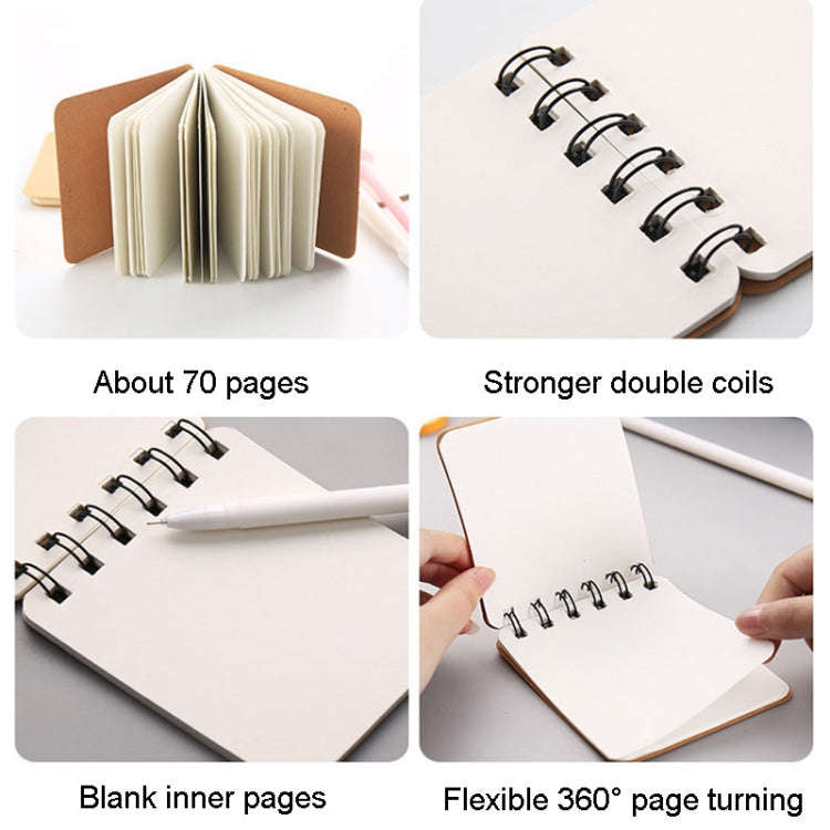 5pcs Small Portable Notebook Mini Pocket Coil Notes, Model: Pipe