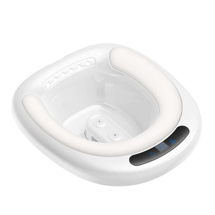 Electric Sitz Bath Temperature Digital Display Hip Basin Bidet, Spec: PVC Cushion White