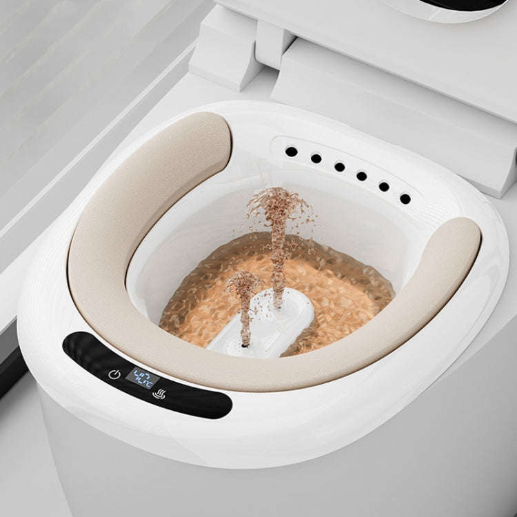 Electric Sitz Bath Temperature Digital Display Hip Basin Bidet, Spec: PVC Cushion White