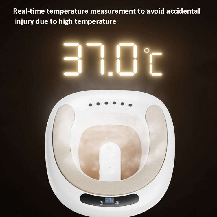 Electric Sitz Bath Temperature Digital Display Hip Basin Bidet, Spec: PVC Cushion White