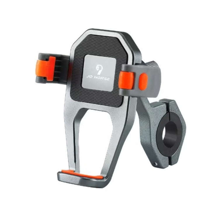 JO HORSE Aluminum Alloy Bicycle Riding Mobile Phone Navigation Roller Fixed Bracket, Color: Titan...