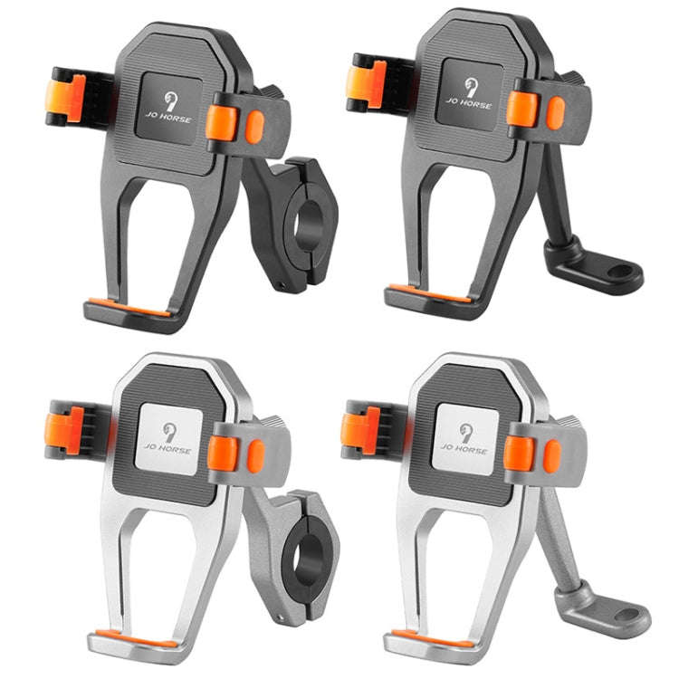 JO HORSE Aluminum Alloy Bicycle Riding Mobile Phone Navigation Roller Fixed Bracket, Color: Titan...
