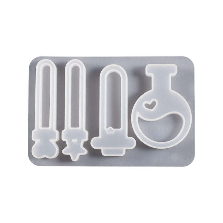 Crystal Epoxy Magic Bottle Silicone Mold DIY Key Quicksand Pendant Mold