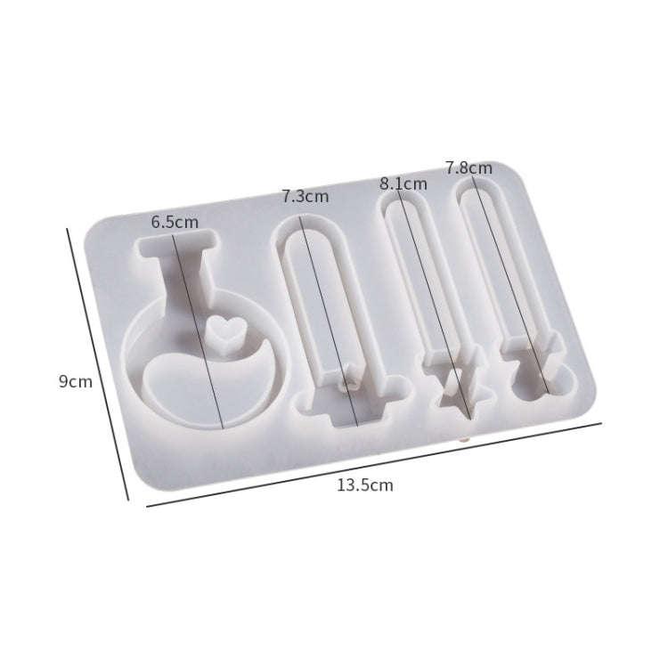 Crystal Epoxy Magic Bottle Silicone Mold DIY Key Quicksand Pendant Mold